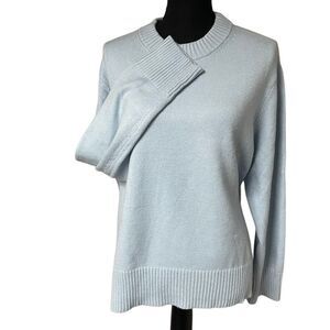 a new day Baby Blue High Neck Pullover Sweater